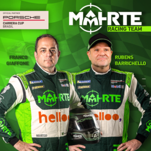 Franco Giaffone e Rubens Barrichello (Divulgação
