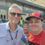 Eu com Damon Hill, o filho do Graham Hill, 5 vezes vencedor em Mônaco