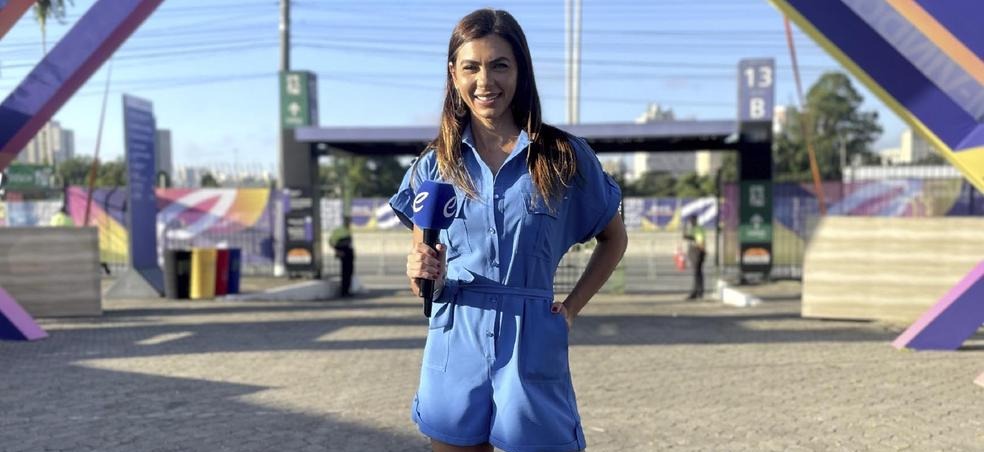 Letícia Datena na pista da Fórmula E em São Paulo nesta semana