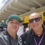 Galvão Bueno, narrador que transmitiu este dia histórico na F1 para o Brasil.