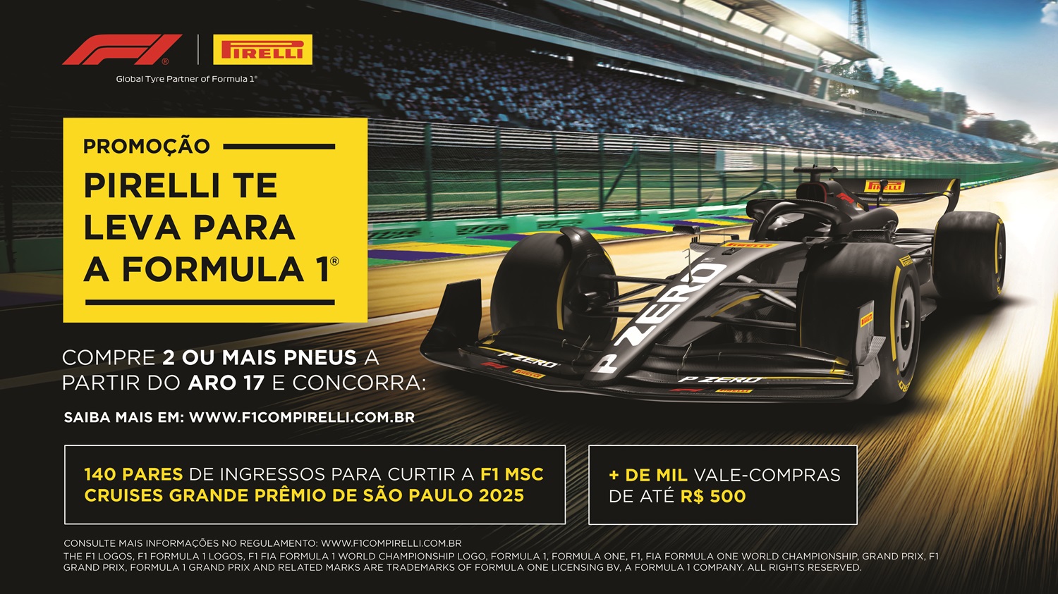 Pirelli levará clientes ao GP de São Paulo de Fórmula 1 de 2025