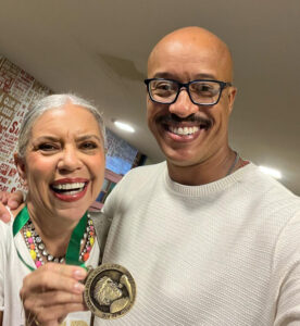 Astrid Fontenelle e André Lara, neto de Dona Ivone