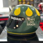 Capacete de Wilson Fittipaldi em exposição na Sid Special Paint Divulgação/Sid Special Paint