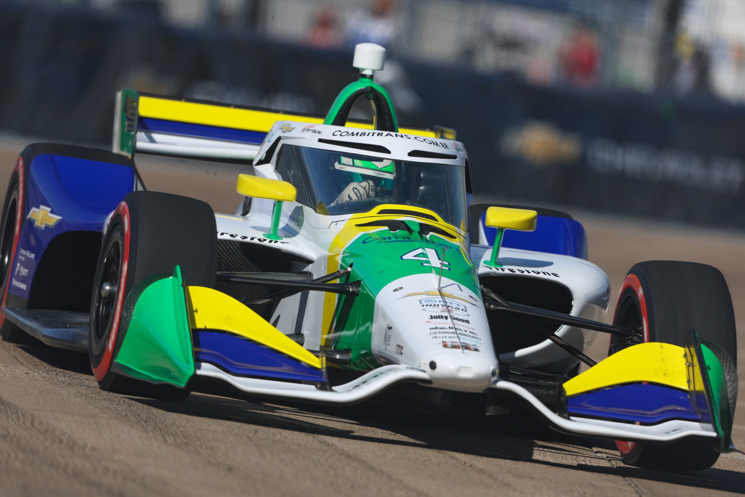 Em seu melhor quali na Indycar, Caio Collet larga em 16º nas ruas de Arlington