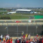 Felipe Massa com sua Ferrari retornando aos boxes em Interlagos após o GP Brasil 2010.