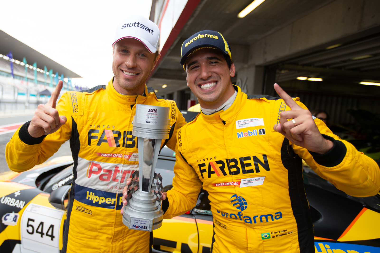 Marçal Muller e Gaetano di Mauro anotam a pole na abertura do campeonato de Endurance da Porsche Cup Brasil C6 Bank